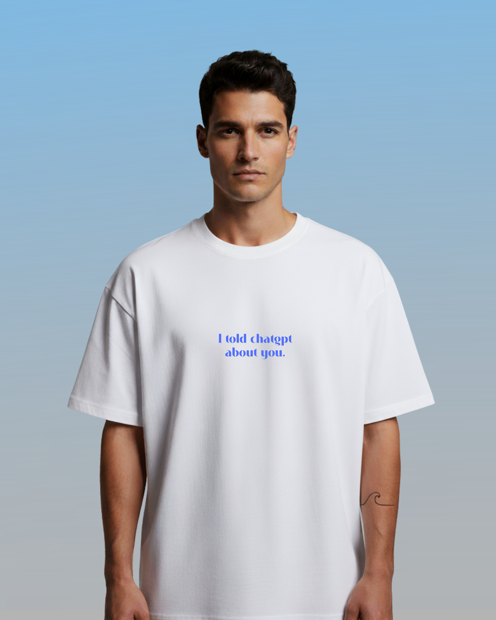 ChatGPT Confession Oversized Tee