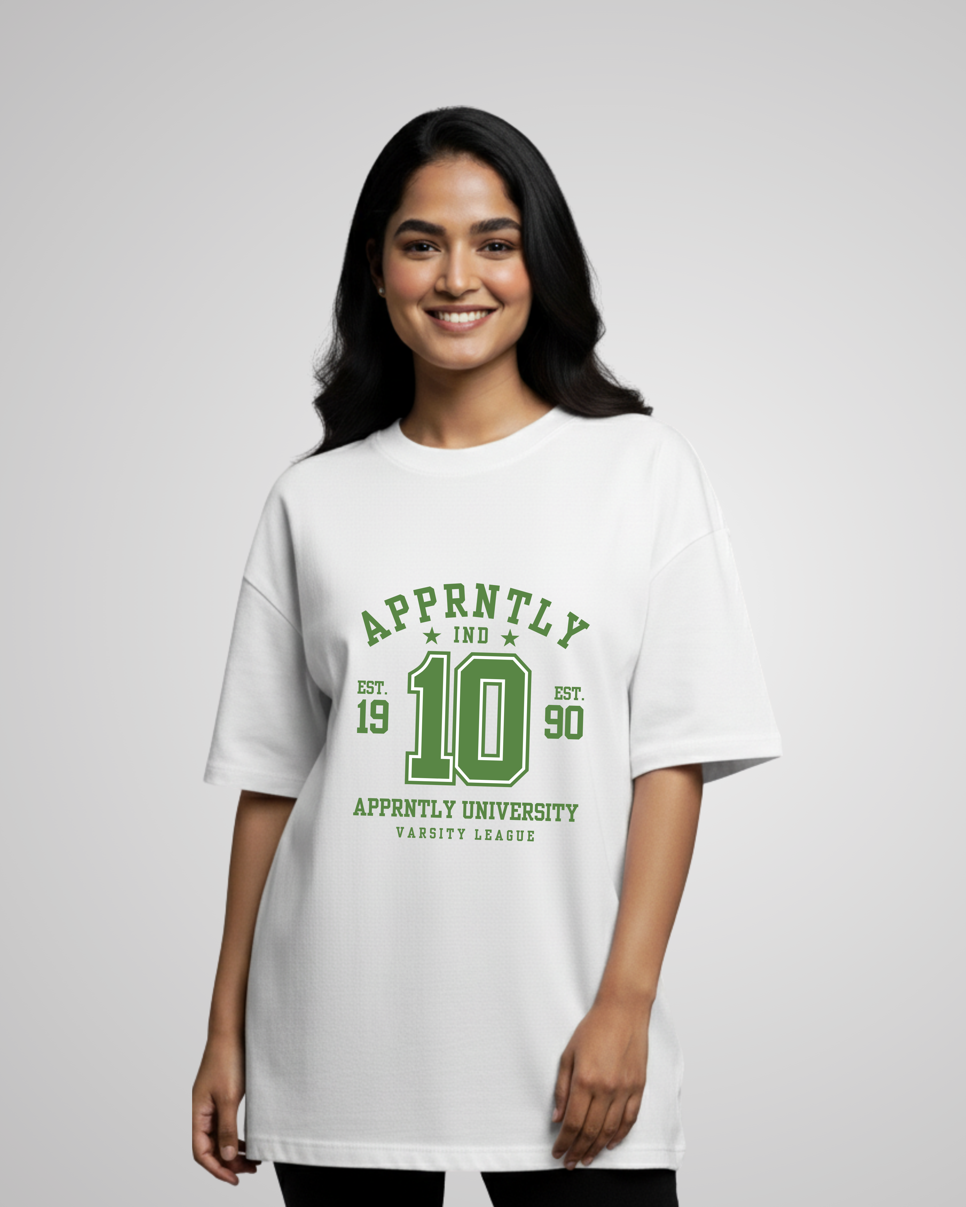 Apprntly University Oversized Tee