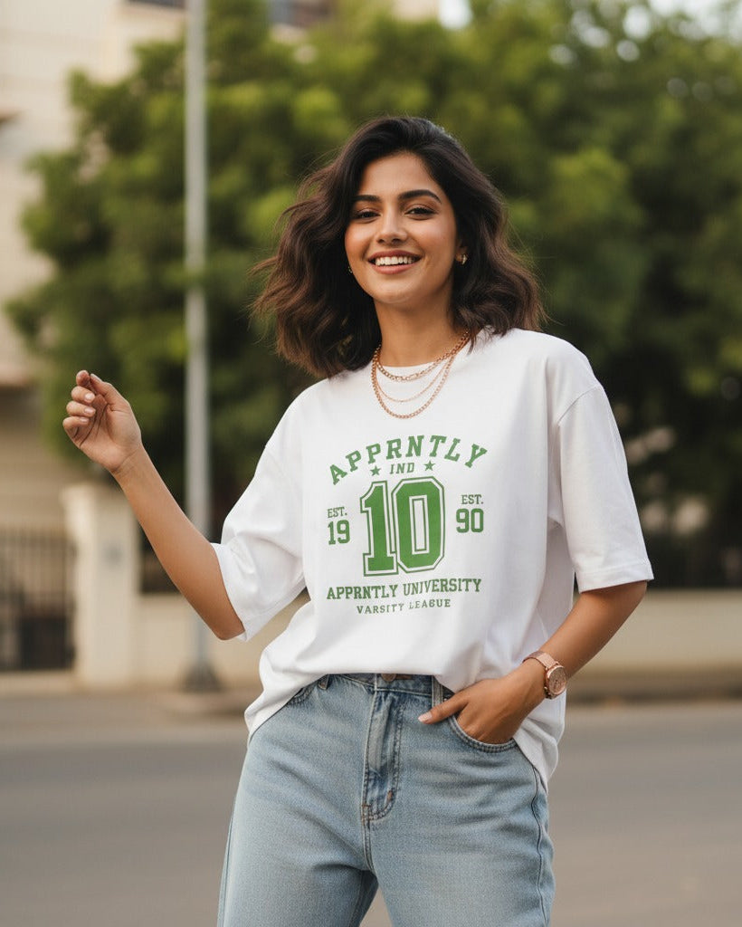 Apprntly University Oversized Tee
